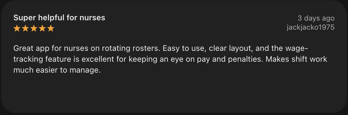 App Store review from Jack