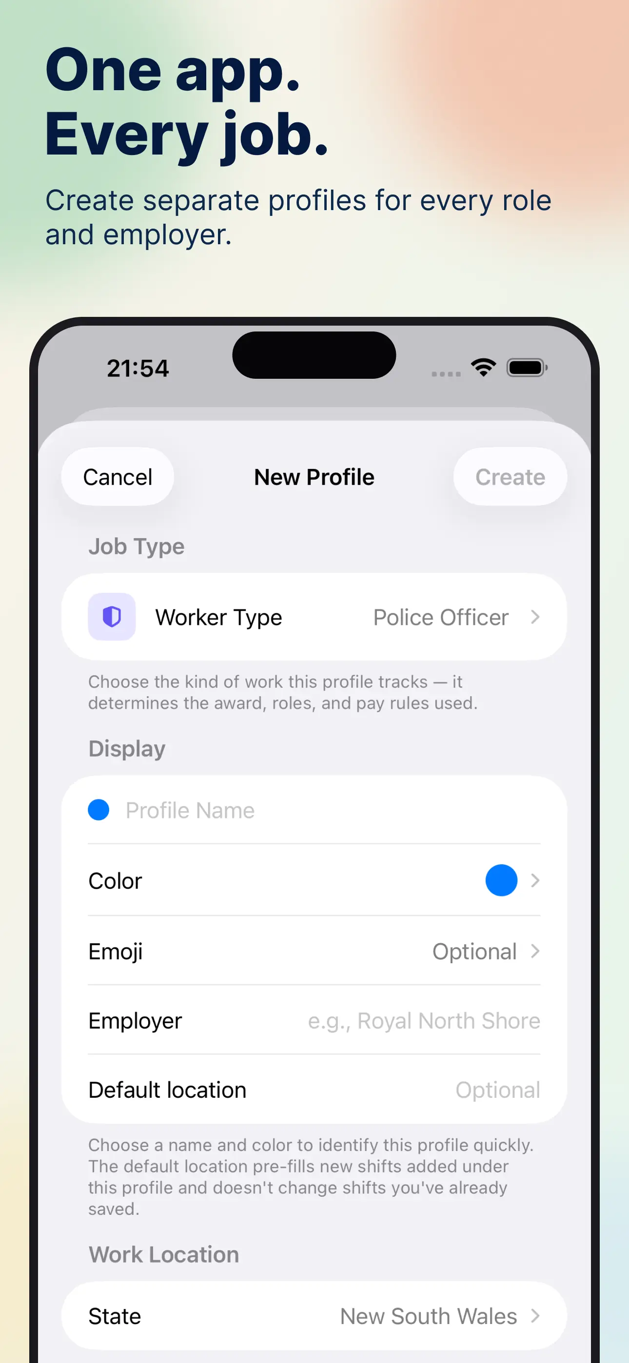 MyRoster app — One app every job