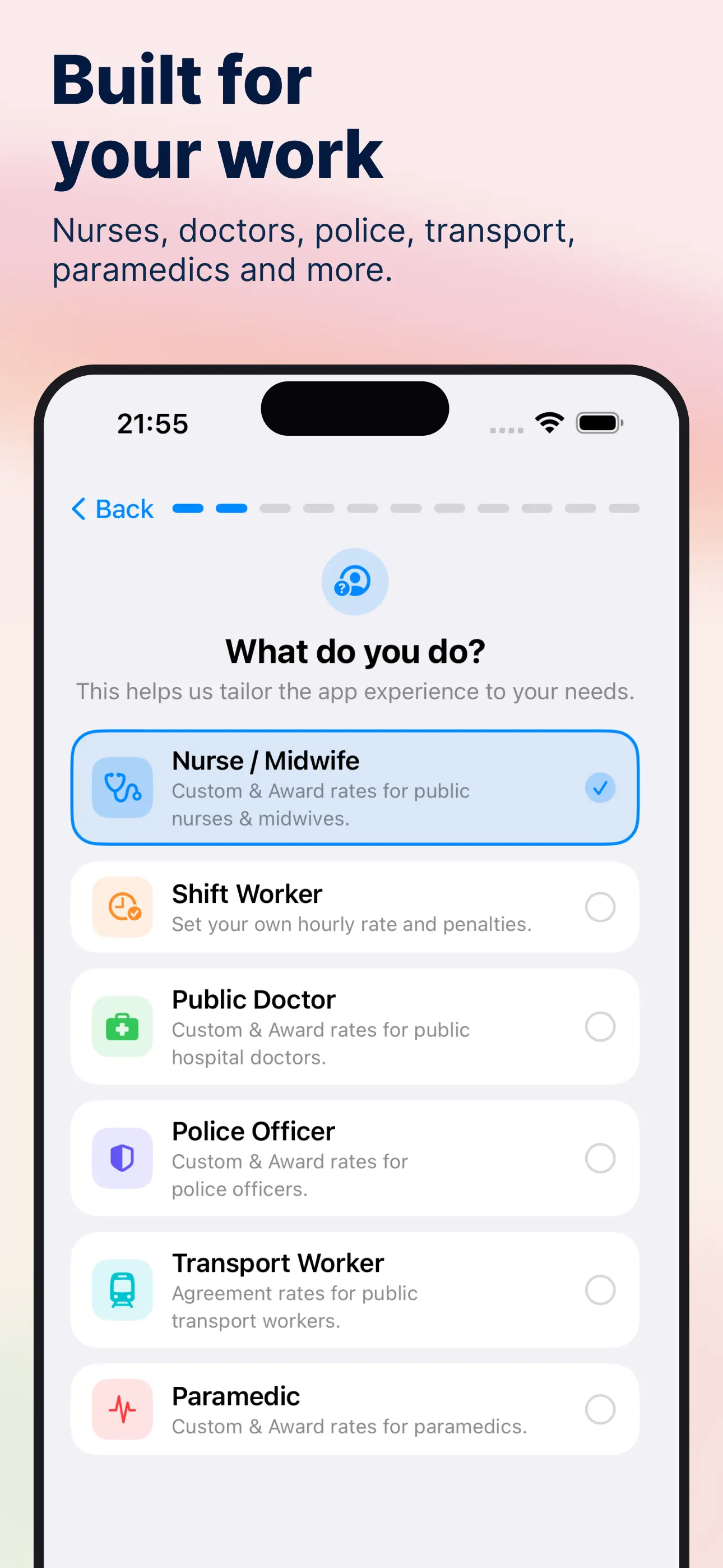 MyRoster app — Built for your work