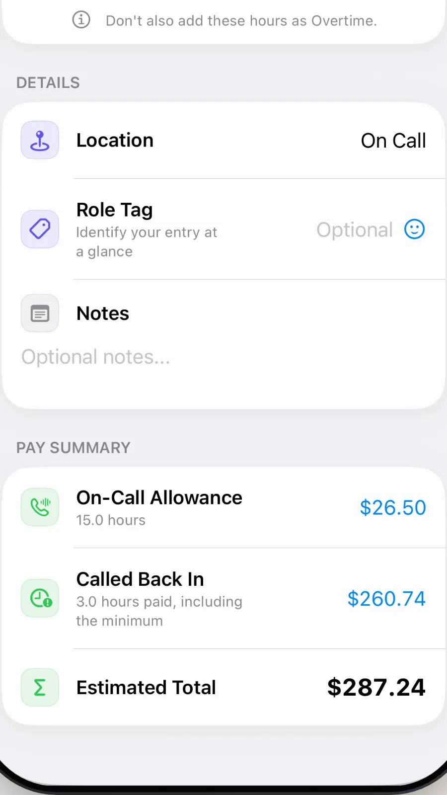 The Pay Summary showing the minimum payment on Called Back In.